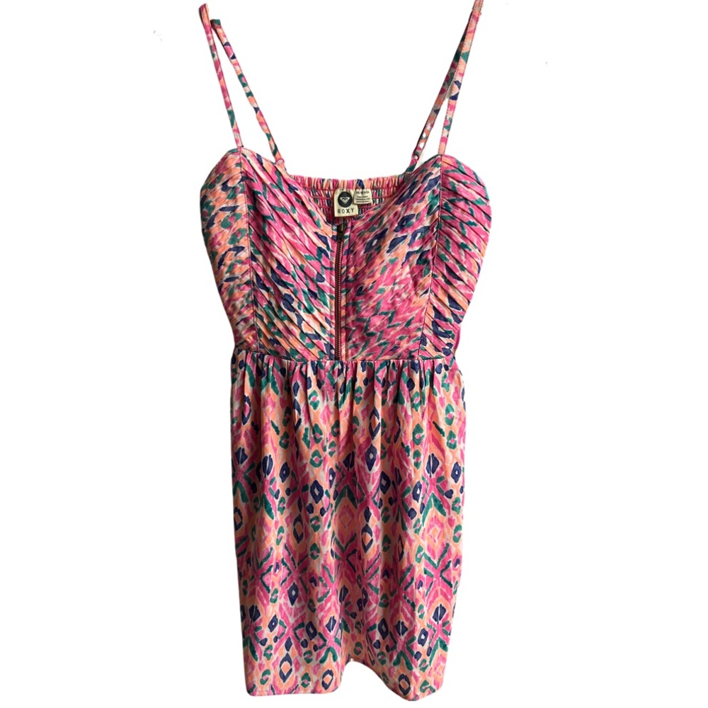 Roxy Shore Thing Zip Front Sundress XS